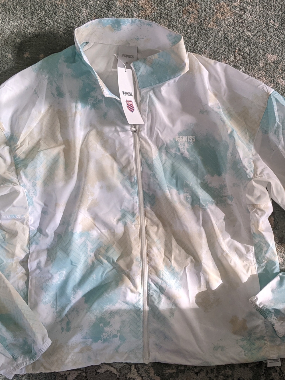 K-Swiss Women's Cropped Tie-Dye Windbreaker